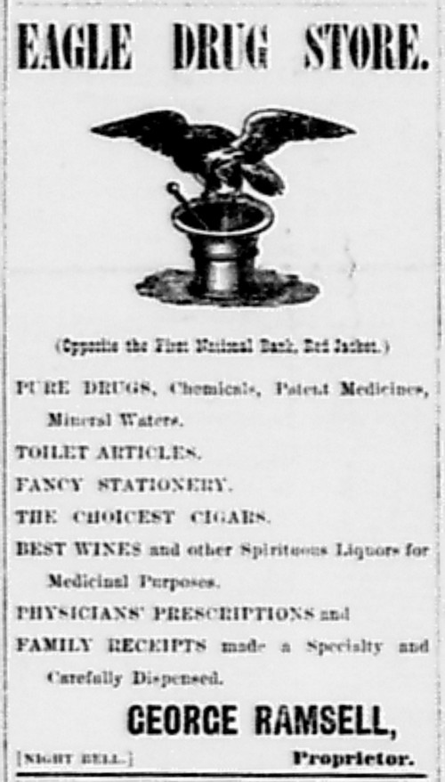 Newspaper ad - The Calumet and Red Jacket News, 24 Apr 1891